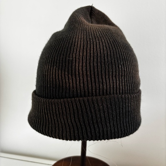 Carhartt vintage made in the USA ribknit brown grunge beanie cap - Picture 4 of 7